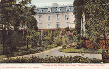 Load image into Gallery viewer, Foliage at the Water Gap House, Delaware Water Gap, Pennsylvania, early postcard, used in 1910
