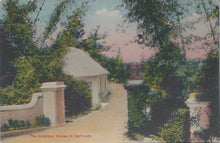 Load image into Gallery viewer, The Smallest House in Bermuda, Early Hand Colored Postcard, Unused
