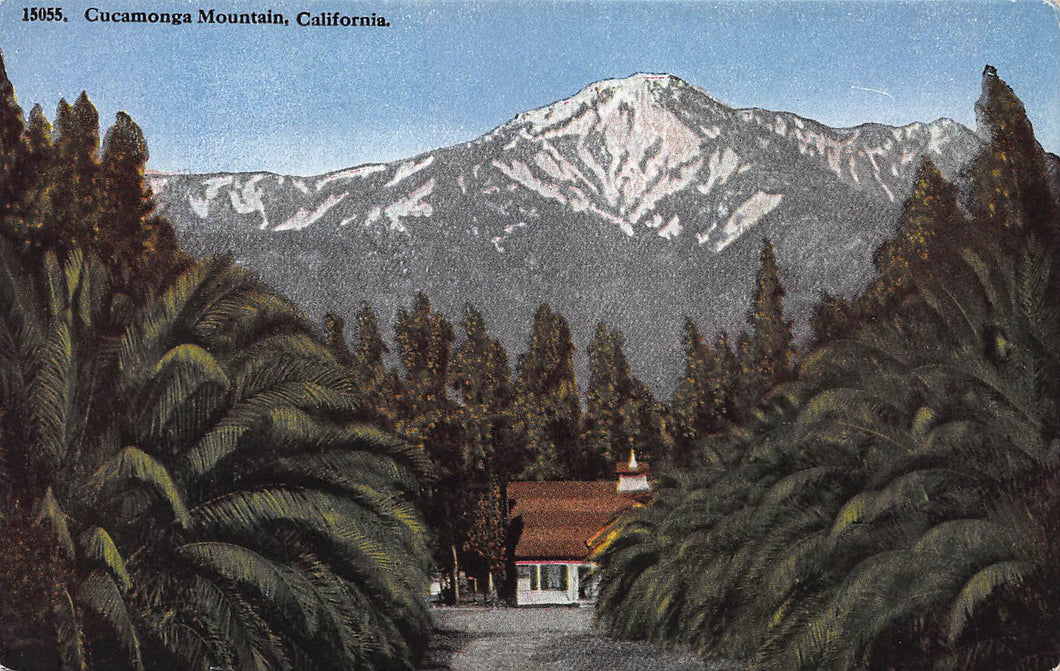 Cucamonga Mountain, California, early postcard, unused
