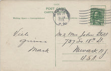 Load image into Gallery viewer, Windsor Train Station, Montreal, Canada, early postcard, used in 1922
