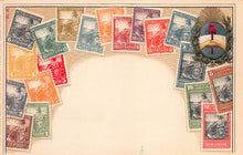 Load image into Gallery viewer, Argentina, Classic Stamp Images on Early Embossed Postcard, Unused
