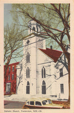 Load image into Gallery viewer, Catholic Church, Frederickton, New Brunswick, Canada, early postcard, unused
