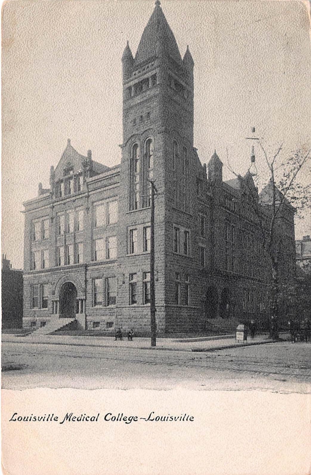 Louisville Medical College, Louisville, Kentucky, early postcard, used in 1908
