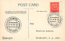 Load image into Gallery viewer, New South Wales, Classic Stamp Images on Early Postcard, Used in 1936
