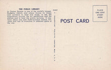 Load image into Gallery viewer, Boston Public Library, Boston, Massachusetts, early linen postcard, unused
