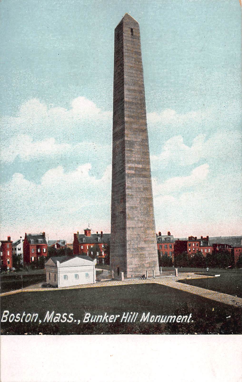 Bunker Hill Monument, Boston, Massachusetts, early postcard, unused