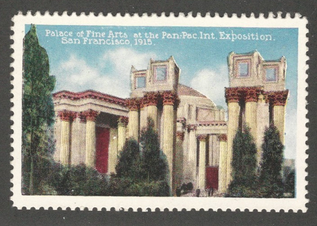 Palace of Fine Arts at the 1915 Panama-Pacific International Expo, San Francisco, CA, Poster Stamp