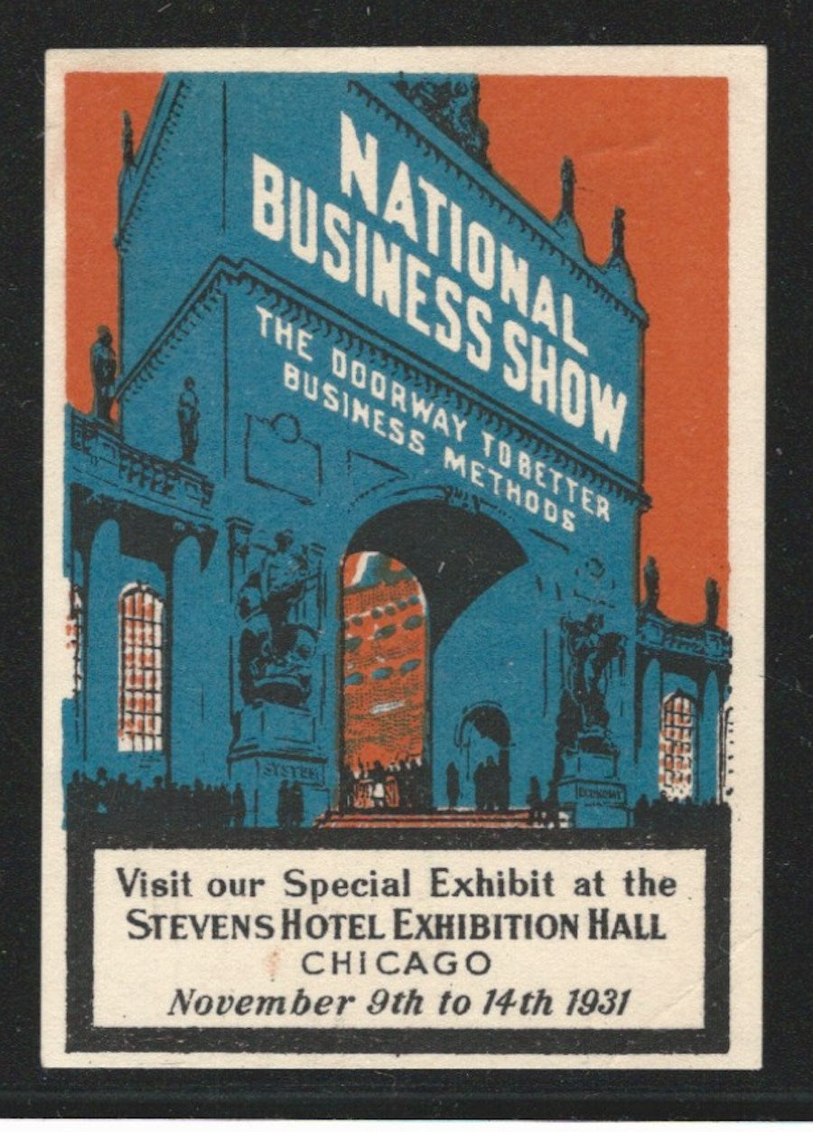 National Business Show, 1931, Chicago, Poster Stamp