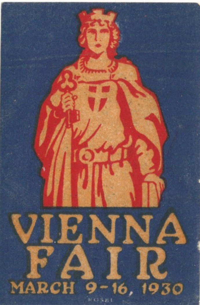 Vienna Fair, Vienna, Austria, March 9-16, 1930, Poster Stamp