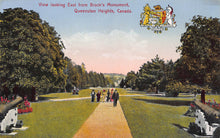 Load image into Gallery viewer, View Looking East from Brock&#39;s Monument, Queenston Heights, Canada, early postcard, unused
