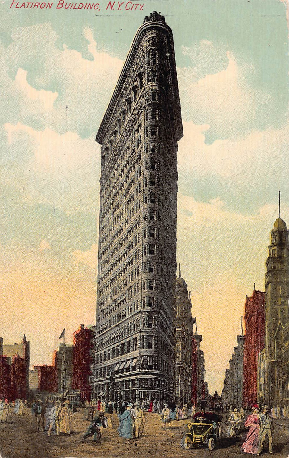 Flatiron Building, Manhattan, New York City, N.Y., early postcard, used