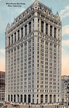 Load image into Gallery viewer, West Street Building, Manhattan, New York City, N.Y., early postcard, unused
