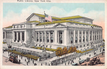 Load image into Gallery viewer, Public Library, Manhattan, New York City, N.Y., early postcard, unused
