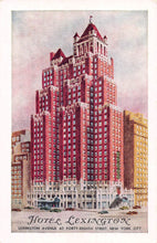 Load image into Gallery viewer, Hotel Lexington, Lexington Ave. at 48th Street, Manhattan, New York City, N.Y., early postcard, unused
