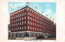 Load image into Gallery viewer, Hotel Rieger, Sandusky, Ohio, early postcard, used in 1930
