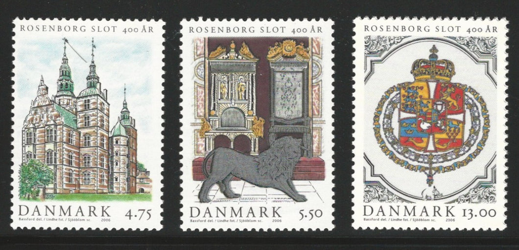 Denmark, 2006, Scott #1351-1353, Mint, N.H., V.F.