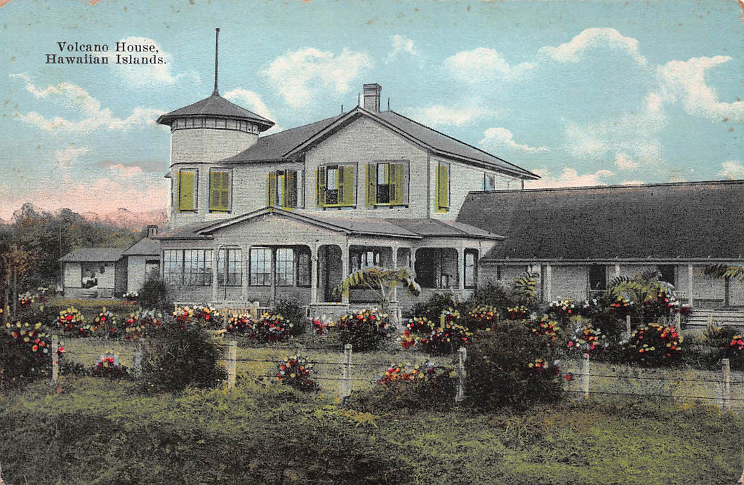 Volcano House, Hawaii Islands, early postcard, unused