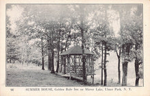 Load image into Gallery viewer, Summer House, Golden Rule Inn on Mirror Lake, Ulster Park, N.Y., early postcard, unused
