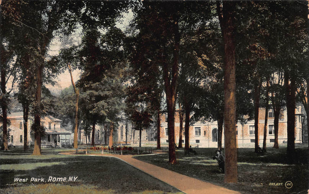 West Park, Rome, New York, postcard, used in 1909