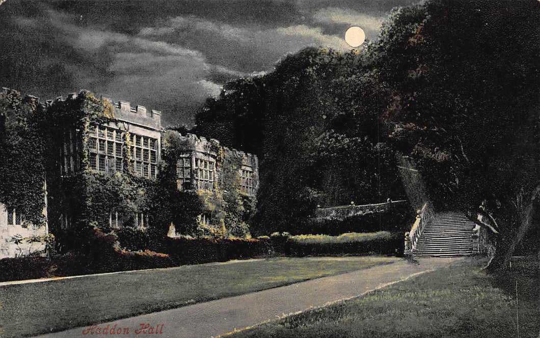 Haddon Hall, Bakewell, Derbyshire, England, Early Postcard, Unused