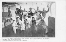 Load image into Gallery viewer, U.S. Navy Musicians on Board a United States Warship, Very Early Postcard
