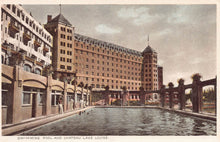 Load image into Gallery viewer, Swimming Pool and Chateau Lake Louise, Lake Louise, Alberta, Canada, early postcard, unused
