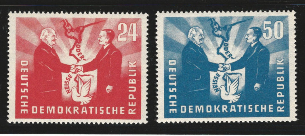 Germany, D.D.R., 1951, Scott #80-81, Mint, Lightly Hinged, Very Fine