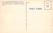 Load image into Gallery viewer, The Brown Derby Restaurant, Hollywood, California, early linen postcard, unused
