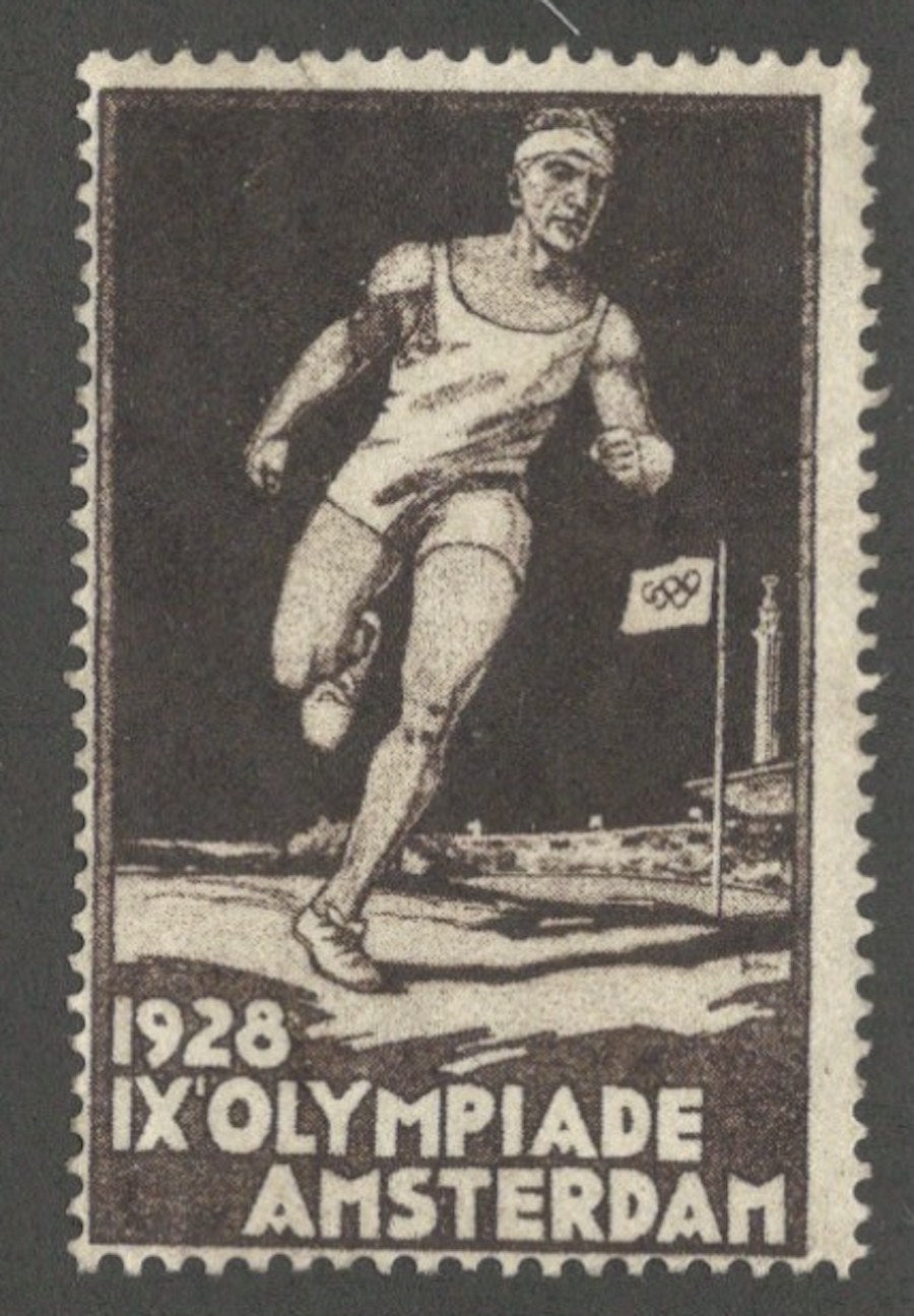 1928 Summer Olympic Games, Amsterdam, Netherlands, Poster Stamp