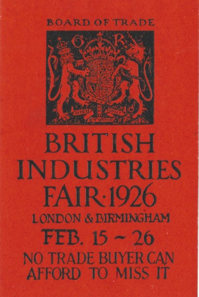 British Industries Fair, Birmingham, England, 1926 Poster Stamp