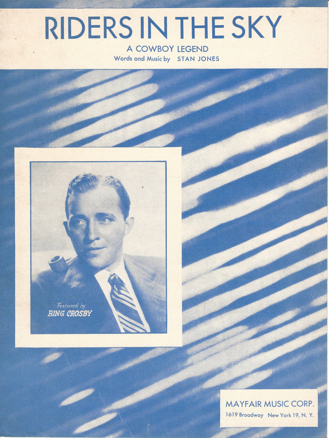 Riders in the Sky, words & music by Stan Jones, 1949, Sheet Music