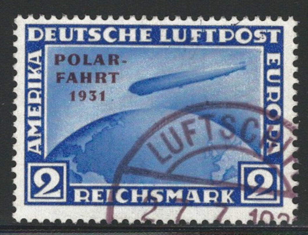 Germany, 1931, 2m Polar Flight, Scott #C41, Used, Fine-Very Fine
