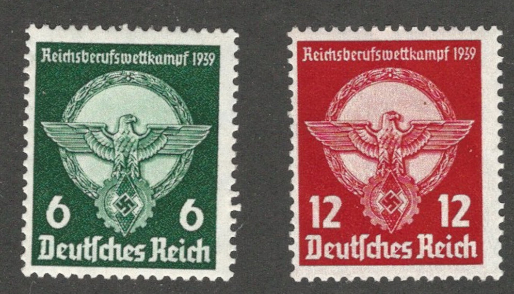 Germany, 1939, Scott #490-491 Mint, Never Hinged, Fine-Very Fine