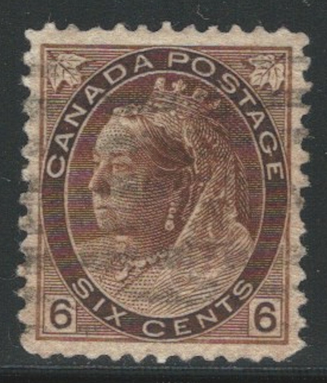 Canada, 1898, Scott #80, 6c brown, Used, Very Fine
