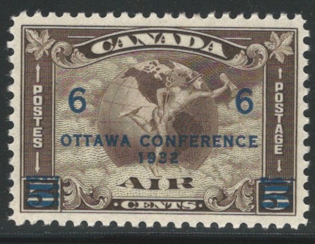 Canada, 1932, Scott #C4, 6c on 5c olive brown, Mint, L.H., Very Fine