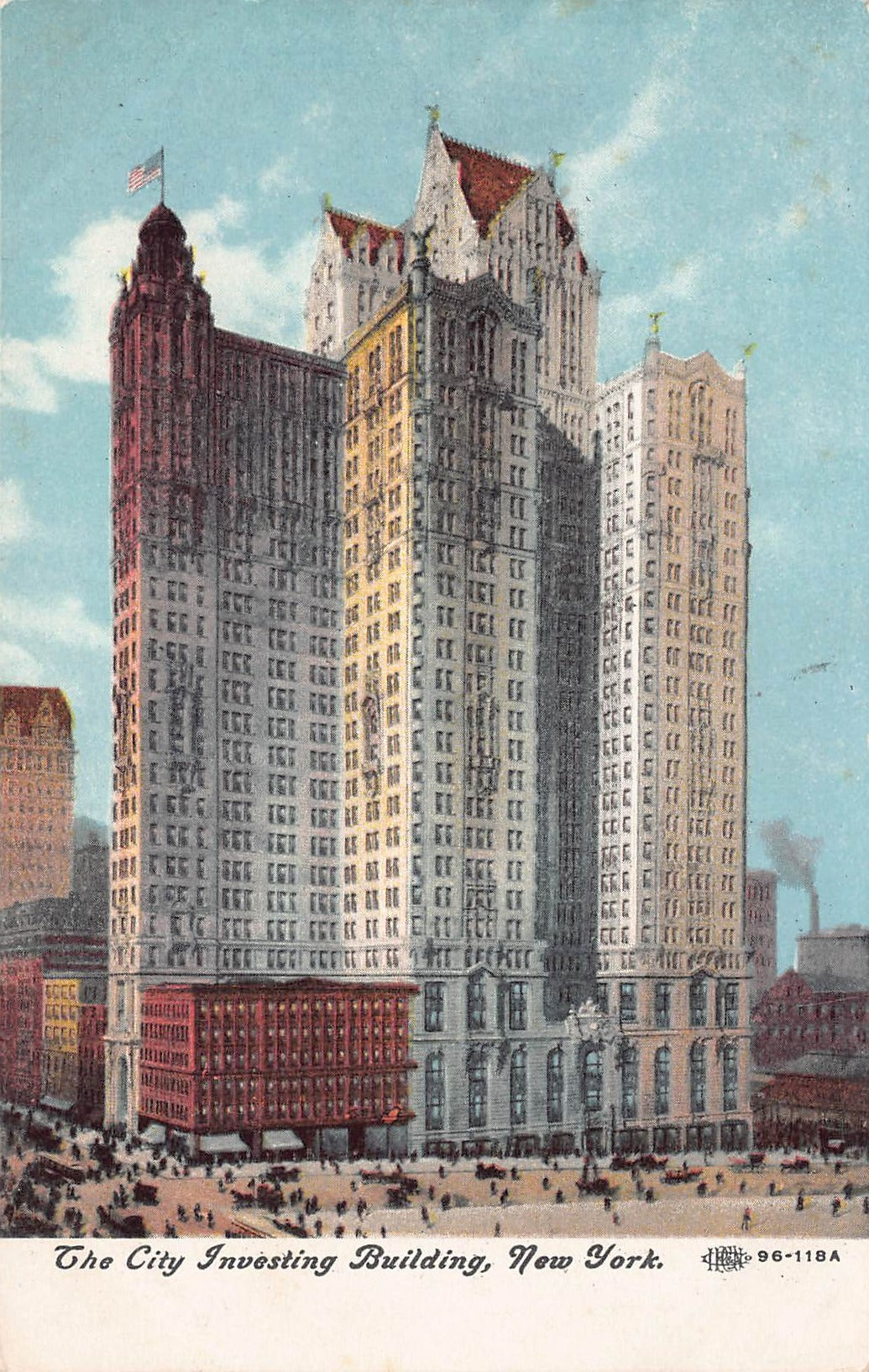 The City Investing Building, Manhattan, New York, early postcard, unused
