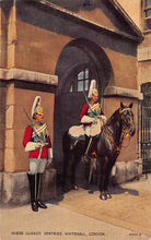 Load image into Gallery viewer, Horse Guards, Sentries, Whitehall, London, England, Great Britain, Early Postcard, Unused
