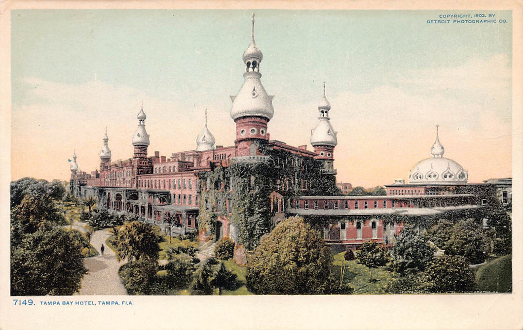 Tampa Bay Hotel, Tampa, Florida, 1902 postcard, unused, Detroit Photographic Co.