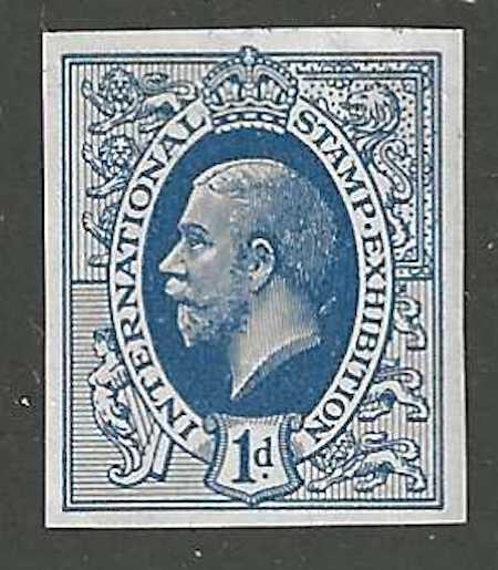 Great Britain, 1912, International Stamp Exhibition, Blue Poster Stamp / Cinderella Label
