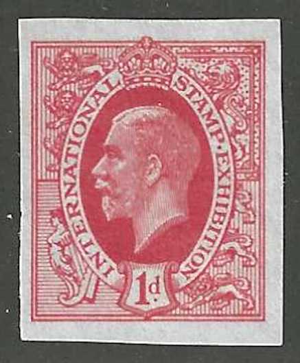 Great Britain, 1912, International Stamp Exhibition, Scarlet Poster Stamp / Cinderella Label