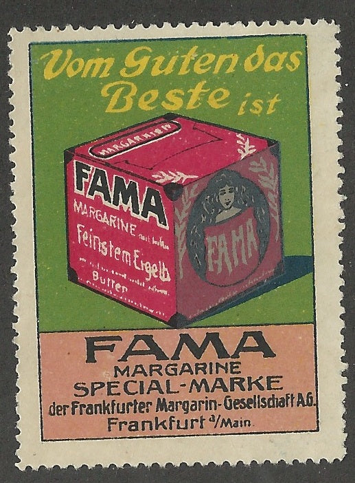 FAMA Magergine, Frankfort, Germany, Early Poster Stamp