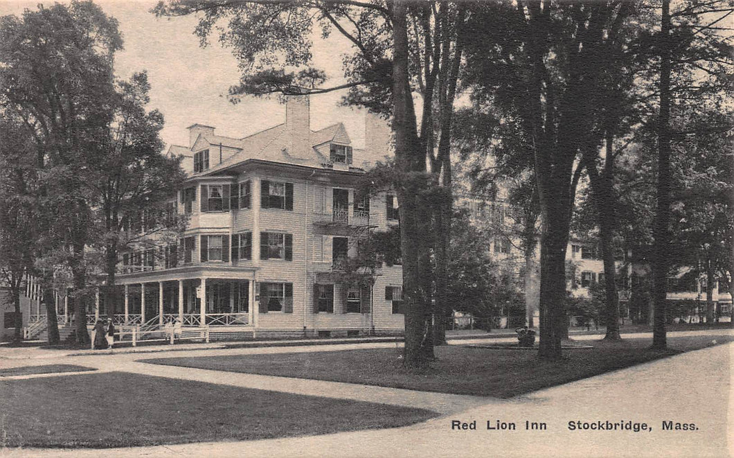 Red Lion Inn, Stockbridge, Massachusetts, early postcard, unused