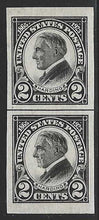 Load image into Gallery viewer, United States, 1923, Scott #611 Line Pair, 2c Black, Harding, Imperf., Mint, N.H., V.F.-X.F.
